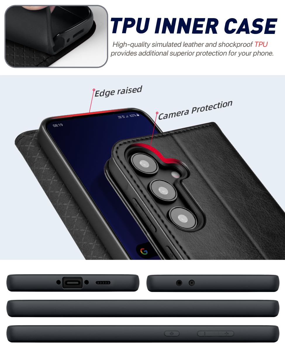 OCASE Handyhülle für Samsung Galaxy S24 FE Hülle Premium Leder Flip Kl –  Testberichte aus Berlin