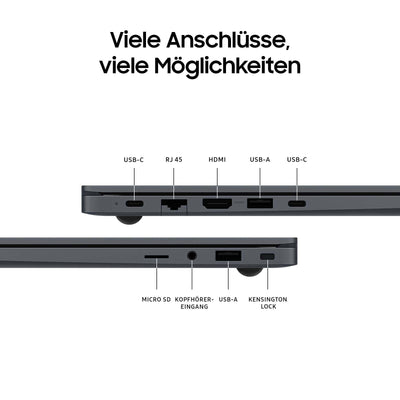 Samsung Galaxy Book4 Notebook, 15,6-Zoll-Display, Intel Core i3-Prozessor, 8 GB RAM, Laptop mit 256 GB Speicher, Gray, 3 Jahre Herstellergarantie, Windows 11 Home [Exklusiv auf Amazon]