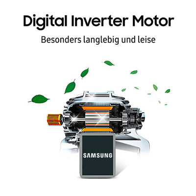 Samsung WW90T4048EE/EG Waschmaschine, 9 kg, 1400 U/min, Ecobubble, Hygiene-Dampfprogramm, FleckenIntensiv-Funktion, Digital Inverter Motor, Weiß