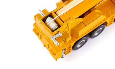 siku 2110, Kranwagen, 1:55, Metall/Kunststoff, Gelb, Teleskopierbarer Ausleger