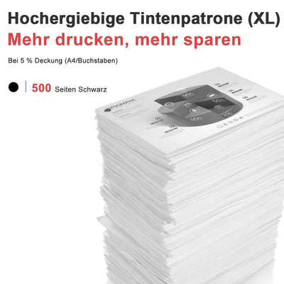 ANKINK Kompatibel Tintenpatrone Druckerpatronen als Ersatz für PG 545XL für Canon Patrone 545 XL für MG2450 MG2550 MG2950 MG2550s TR4550 TR4551 TR4650 TS3350 IP2850 MX490 MX495 MG3050, Schwarz 2 Pack