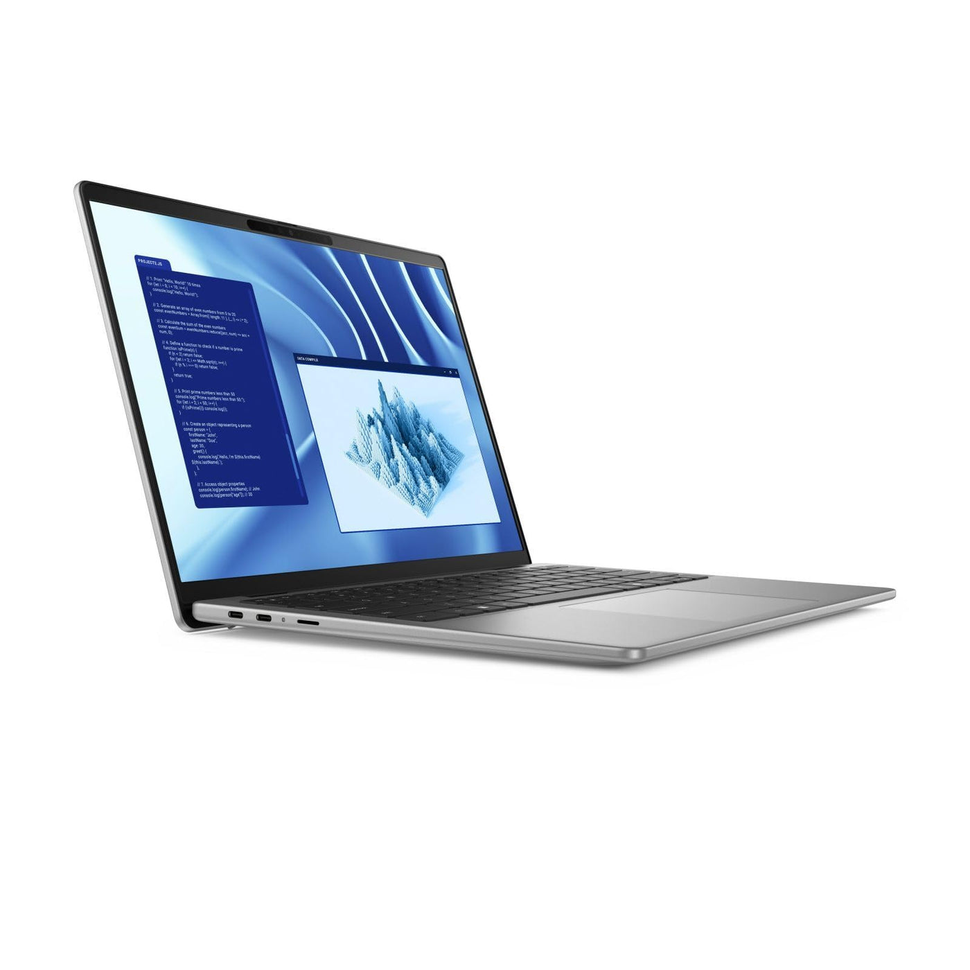 Dell Latitude 7455 - Snapdragon X Plus X1P-64-100 - Win 11 Pro - Qualcomm Adreno - 16 GB RAM - 512 GB SSD NVMe, TLC - 14" IPS Touchscreen 2560 x 1600 (QHD+) - Wi-Fi 7 - Grau - t 3 Jahre Basis Vor-Ort