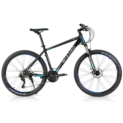 Wizard X-Country 3.7 Fahrrad Erwachsener Männlich Mountainbike Deore 30 Gang MTB CC Cross |27.5 Zoll Blau (Rahmengröße: 54cm/21Zoll)