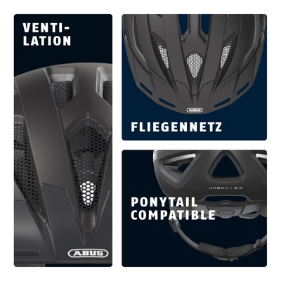 ABUS | Fahrradhelm URBAN-I 30 | schwarz | L