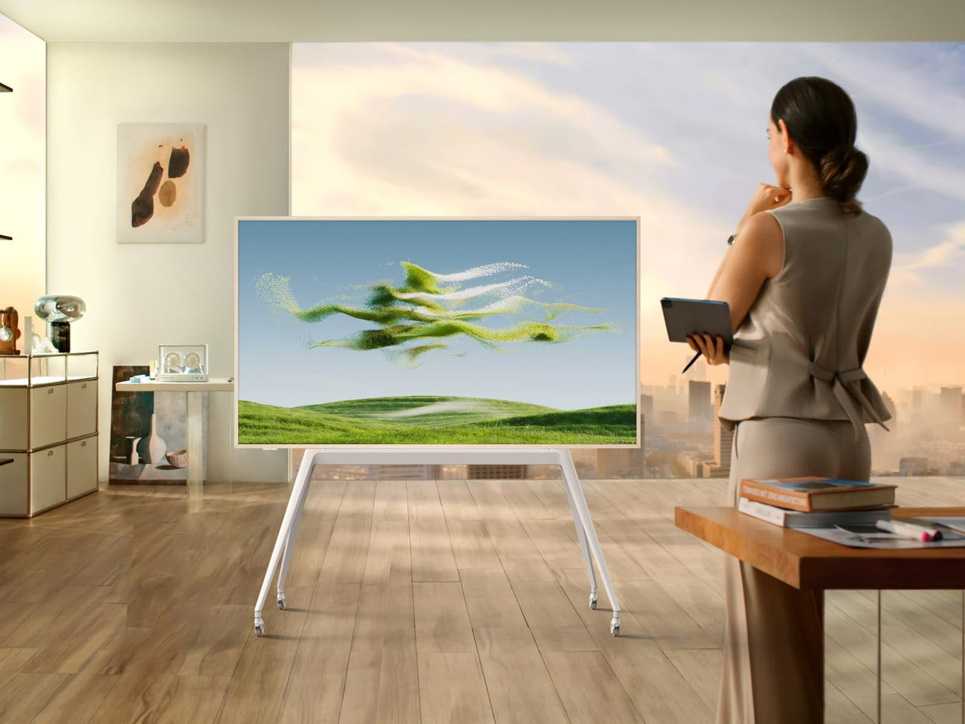 TCL NXTVISION A300W 55 Zoll QLED PRO 4K Ultra HD TV, 4K HDR PRO, Mattes Display, Smart TV unterstützt durch Google TV (Dolby Vision IQ & Atmos, 144Hz Motion Clarity Pro)