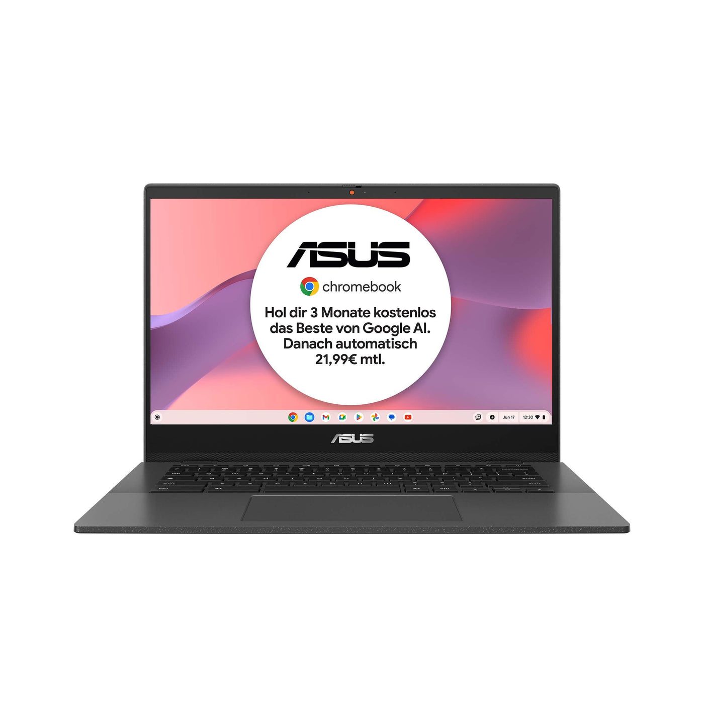 ASUS Chromebook CM1 CM1402CM2A Laptop | 14" FHD 16:9 Display | MediaTek Kompanio 520 | 4GB RAM | 128GB eMMC | ARM G52 MC2 | ChromeOS | QWERTZ | Gravity Grey
