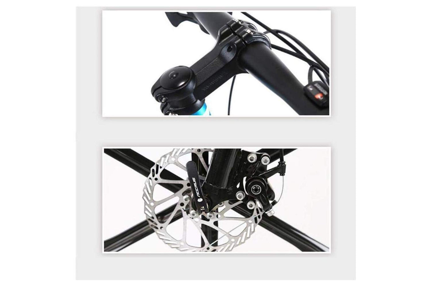 Wmmner Mountainbike Unisex Hardtail Mountainbike 7/21/24/27 Geschwindigkeiten 26 Zoll Fat Tire Rennrad Schneefahrrad/Strandrad Mit Scheibenbremsen Und Federgabel, Schwarz, 27 Geschwindigkeiten