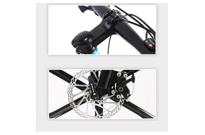 Wmmner Mountainbike Unisex Hardtail Mountainbike 7/21/24/27 Geschwindigkeiten 26 Zoll Fat Tire Rennrad Schneefahrrad/Strandrad Mit Scheibenbremsen Und Federgabel, Schwarz, 27 Geschwindigkeiten