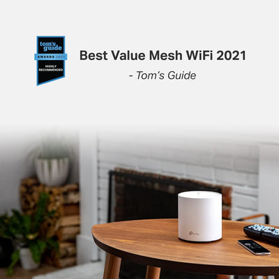 TP-Link Deco X20 Mesh WLAN Set (3 Pack), Wi-Fi 6 AX1800 Dual Band Router & Repeater, 2x Gigabit Ports für jede Einheit, empfohlen für Häuser mit 4-6 Schlafzimmern, Umfassender Jugendschutz, WPA3