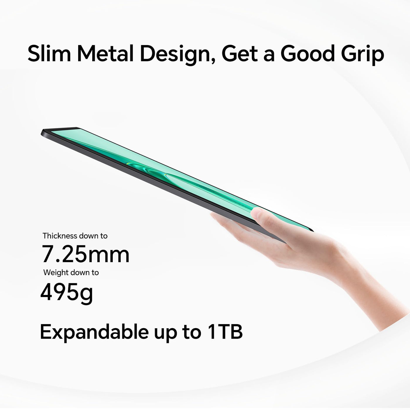 HONOR Pad X8a – Tablet, WLAN, 11 Zoll, 4 GB + 128 GB, Display 90 Hz FullView, Akku 8300 mAh, 4 Lautsprecher, Metall Body, Android 14, Space Grey