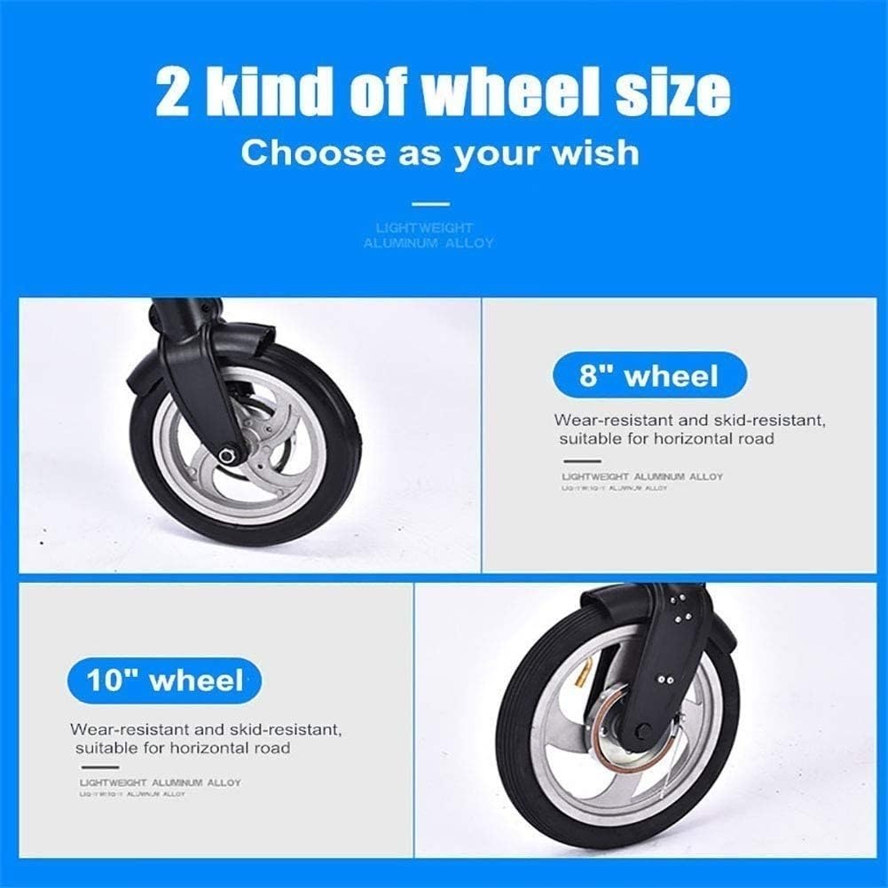 Kcolic Mini Citybike Mit Schnellklappsystem, 8 Zoll Aluminiumräder, Ultraleichtes Tragbares Mini Bike Für Erwachsene E,8in