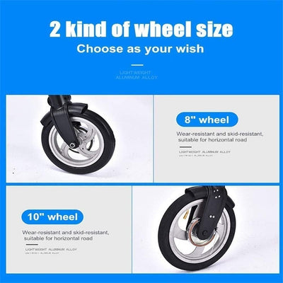 Kcolic Mini Citybike Mit Schnellklappsystem, 8 Zoll Aluminiumräder, Ultraleichtes Tragbares Mini Bike Für Erwachsene E,8in