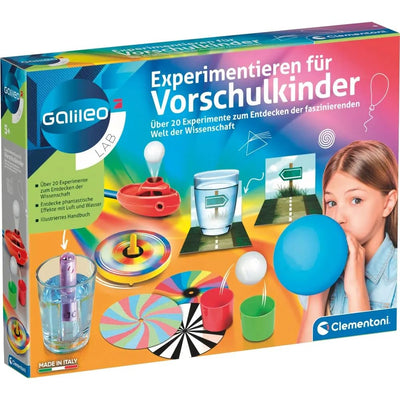 Galileo Lab Experimentierkasten für Vorschulkinder - Über 20 spannende Wissenschafts Experimente für Kinder ab 5 Jahren, 69252 von Clementoni