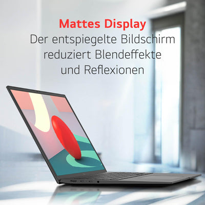 LG gram 17 Zoll Notebook - 1350g Intel Core Ultra7 Laptop (32GB RAM, 2TB Dual SSD, 21,5h Akkulaufzeit, IPS Panel Anti-Glare Display, Win 11 Home, 2024) - Grau