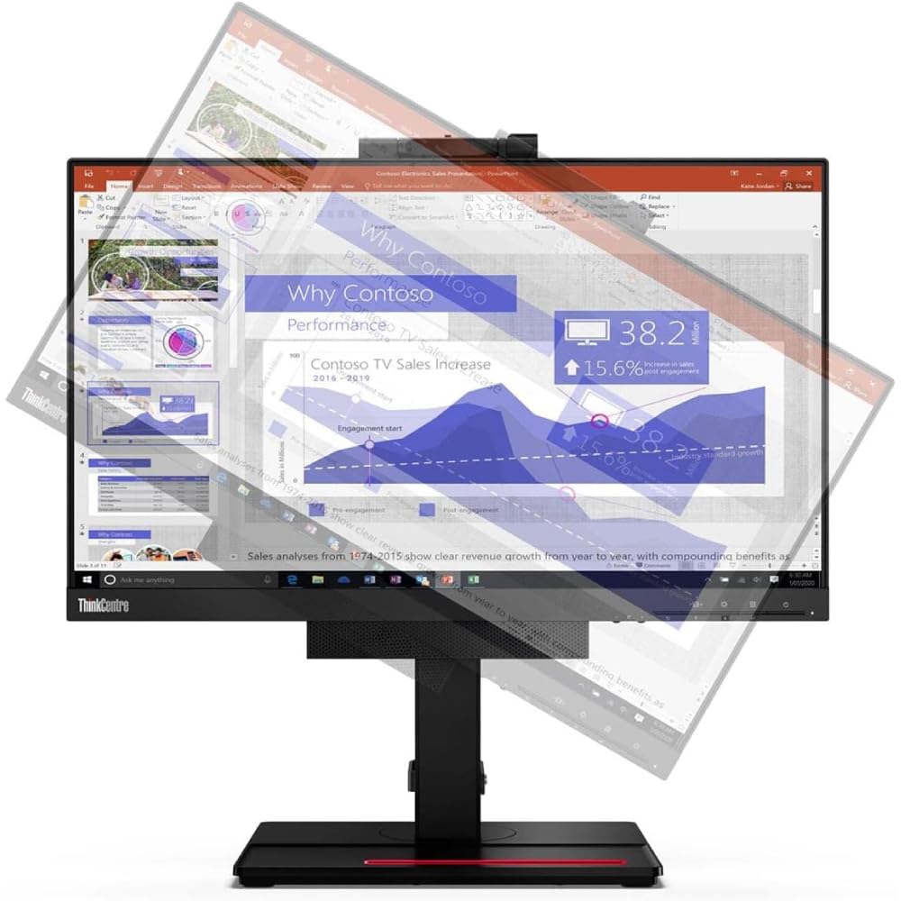Lenovo All In One ThinkCentre TIO22 22″ Zoll | Intel Core i5 8500T | DP USBC | 16 GB | 512GB | WebCam Windows 11 Pro Microsoft Office 2021 Professional Garantie 36 Monate (überholt)