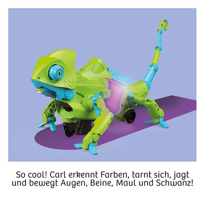 Kosmos 621391 Carl - Das Coding-Chamäleon, Roboter-Chamäleon mit Farbwechsel-Effekt, Codieren für Kinder, Experimentierkasten ab 10 Jahre