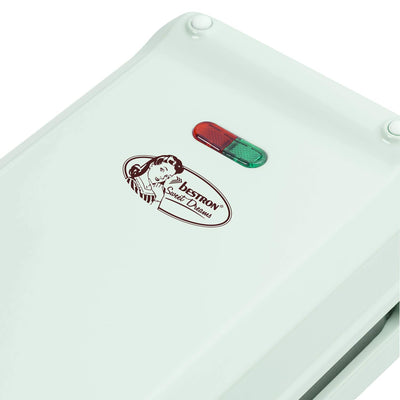 Bestron Churros Maker, Waffeleisen für bis zu 4 Churros, Retro Design, 700 Watt, Sweet Dreams, Mint