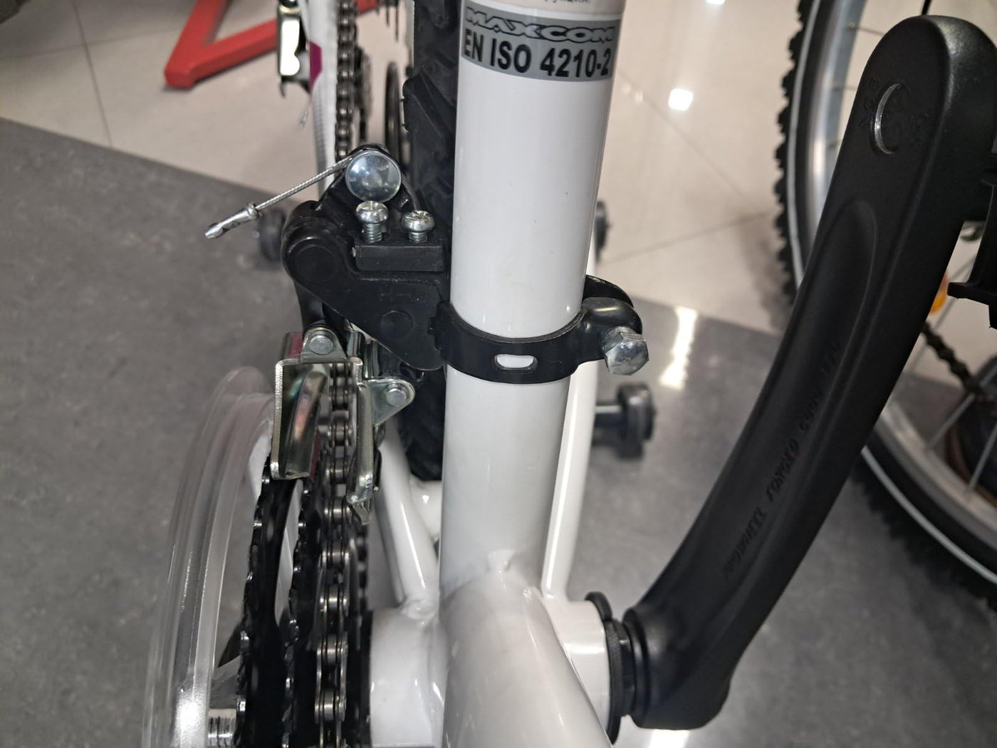 Multibrand Probike PRO 27.5 Zoll Fahrrad Mountainbike 21 Gang, Herren, Damen, Jungen geeignet ab 170-185 cm (Weiß Grün)