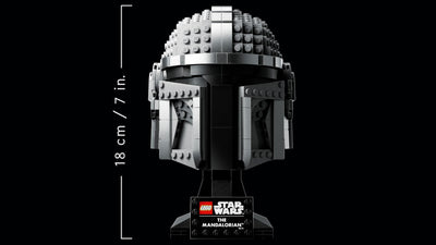 LEGO Star Wars Mandalorianer Helm Modell, Sammlerstück Zimmer-Deko und ein tolles Geschenk für Erwachsene, Bausatz, Männer, Frauen, Mama, Papa, Sammler-Geschenkidee 75328