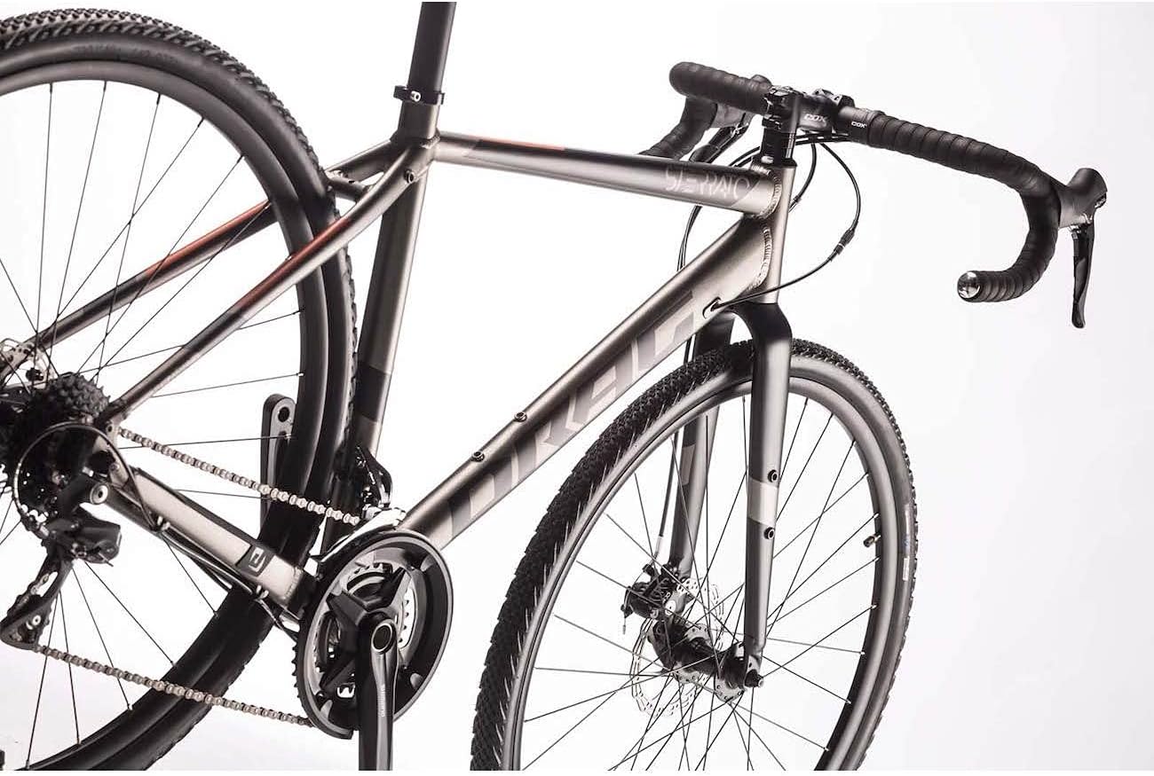 Airtracks 28 Zoll Herren Gravel Bike STERRATO 3.0 Fahrrad 2 x 8 Gang Shimano Claris RD-R2000 8-Fach (55cm (für Körpergröße 175-188cm))