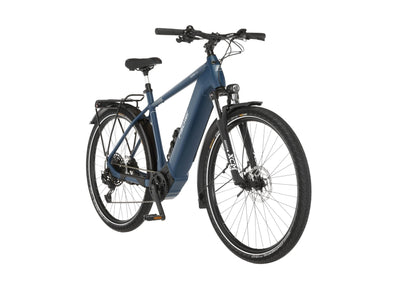 FISCHER E-Bike Trekking VIATOR 8.0i, Elektrofahrrad für Damen und Herren, RH 55 cm, Mittelmotor 90 Nm, 36 V Akku, sattblau