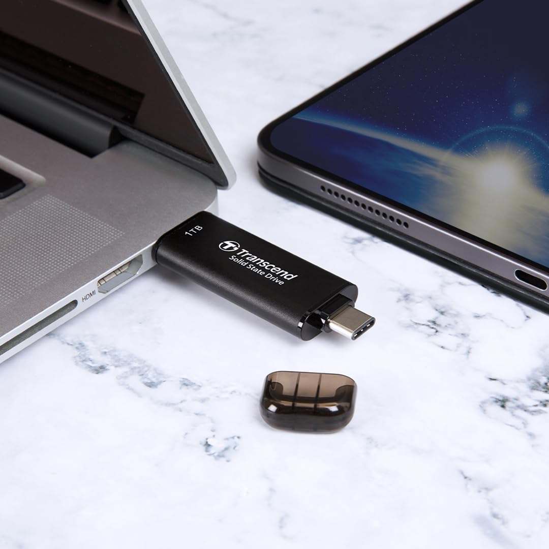 Transcend 256GB USB 10Gbps ESD310 Portable SSD Solid State Drive TS256GESD310C Black