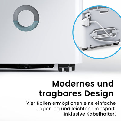 Pro Breeze Luftentfeuchter 30L in 24h Entfeuchtungsleistung - Elektrischer Luftentfeuchter mit WLAN & App - Feuchtigkeitssensor, 4L Wassertank, Timer, Ablaufschlauch - Gegen Feuchtigkeit, Schimmel