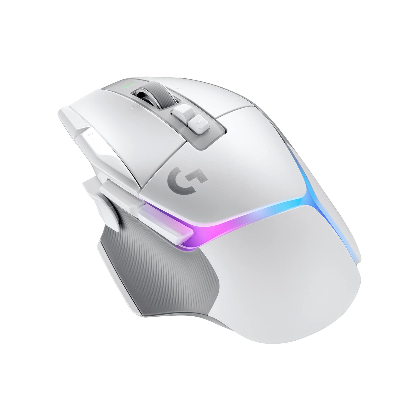 Logitech G G502 X PLUS LIGHTSPEED Souris Gaming RVB Sans Fil - Souris optique boutons hybrides LIGHTFORCE, LIGHTSYNC RVB, Capteur gaming HERO 25K, Compatible avec PC - macOS/Windows - Blanc