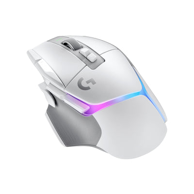 Logitech G G502 X PLUS LIGHTSPEED Souris Gaming RVB Sans Fil - Souris optique boutons hybrides LIGHTFORCE, LIGHTSYNC RVB, Capteur gaming HERO 25K, Compatible avec PC - macOS/Windows - Blanc
