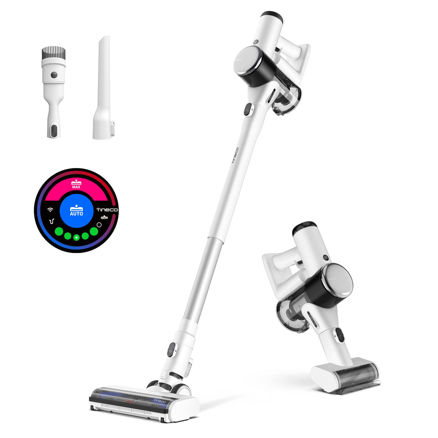 Tineco Pure ONE Air PRO kabelloser Staubsauger, ideal für Tierhaare, Multizyklon, mit Mehreren Aufsätzen, extrem leise, leistungsstarke Saugkraft, Zeitloses