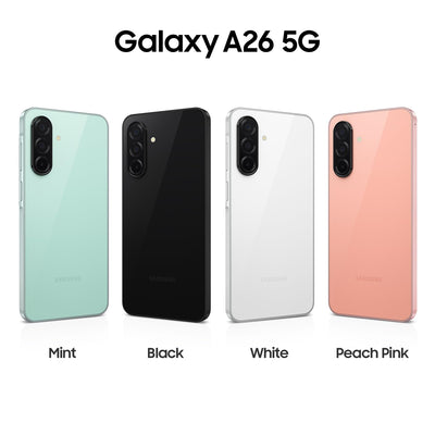 Samsung Galaxy A26 5G AI Smartphone ohne Vertrag, Simlockfreies AI Handy mit Android, 6 GB RAM, 128 GB Speicher, 50-MP-Kamera, Mint, 2,5 Jahre Herstellergarantie [Exklusiv auf Amazon]