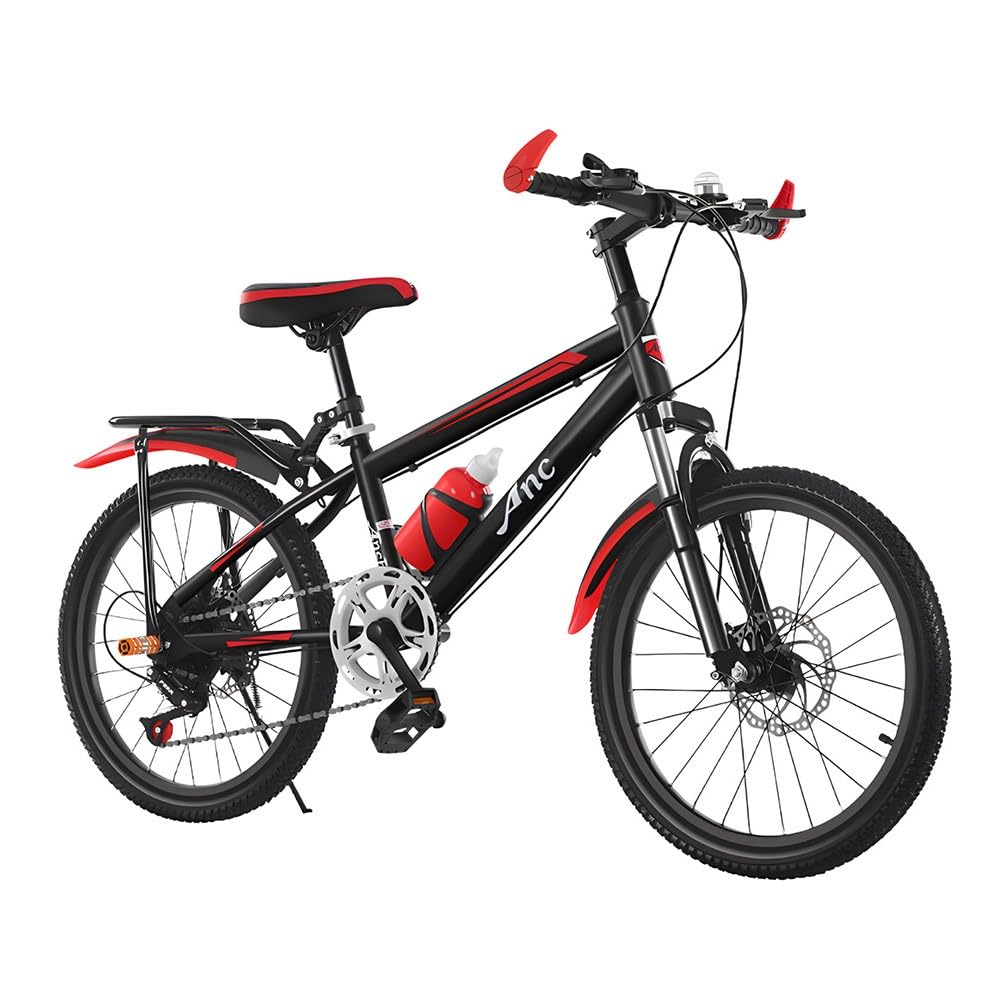 20" 22" Zoll Kinder Jungen Fahrrad Mountainbike Fahrrad Federgabel 7 Gang MTB Bike Hartstahl Citybike Scheibenbremse System Kinderfahrrad