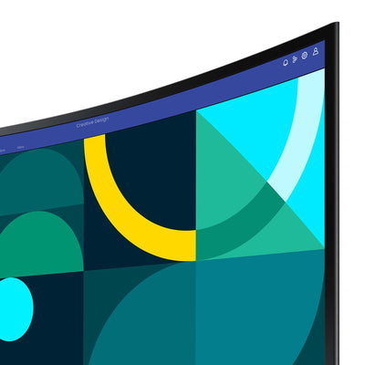 Samsung S36GD Essential Curved Monitor 24 Zoll, PC-Bildschirm mit VA-Panel, Full HD-Auflösung, 4 ms Reaktionszeit, Bildwiederholrate 100 Hz, Eco Saving Plus, Flicker Free, Schwarz, S24D364GAU
