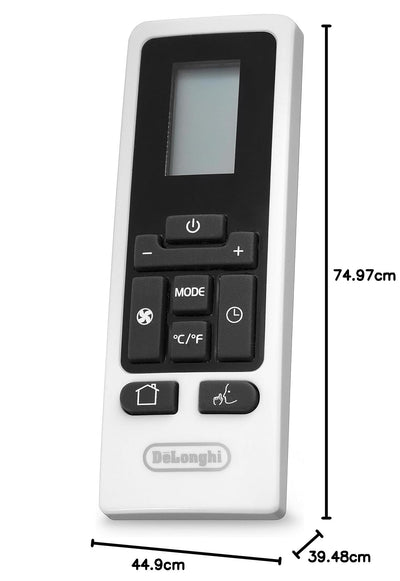 De'Longhi PAC AN112 Silent Mobiles Klimagerät (Klimaanlage, Luft-Luft System, Max. Kühlleistung 2,9 kW/11000BTU/h, Separate Entfeuchtungsfunktion, Geeigent für Räume bis zu 110 m³) [EEK A+],Weiß