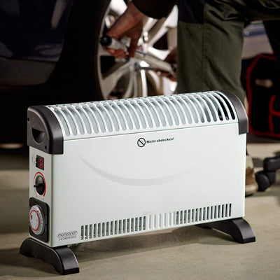 Monzana® Konvektor Elektroheizer 2000 W inkl. 24 Std. Timer 3 Heizstufen Thermostat Elektro Heizkörper Heizer elektrische Heizung Elektroheizung