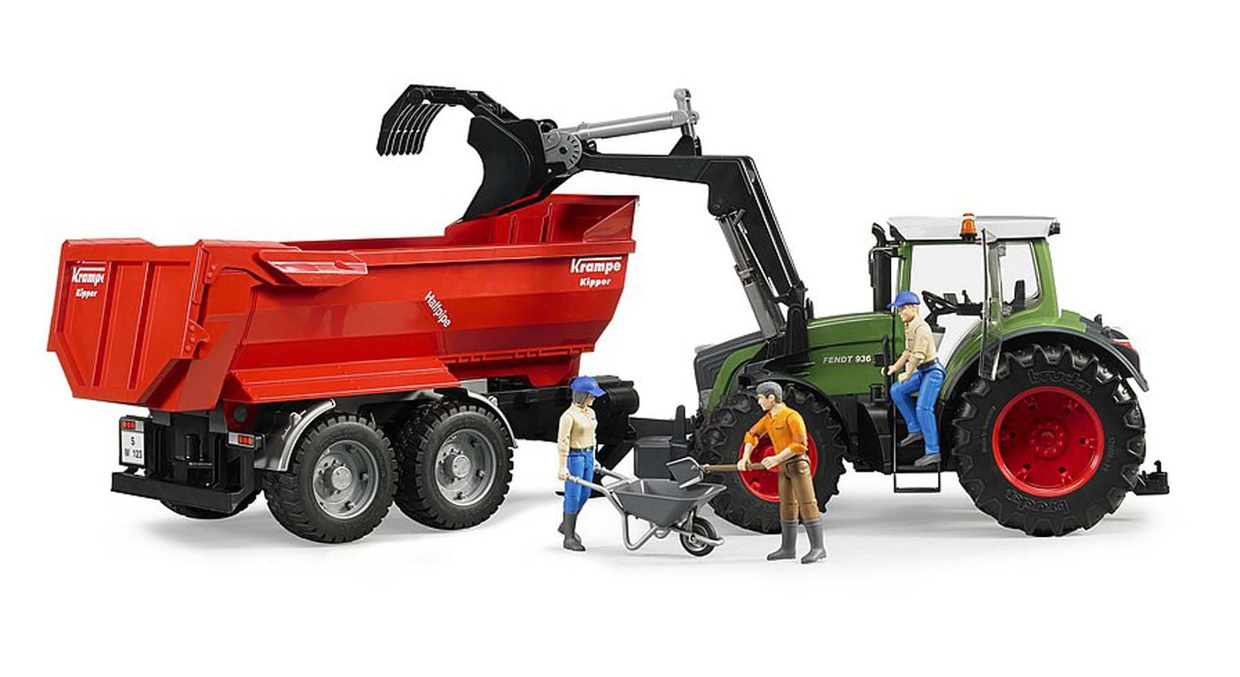 bruder 03041 - Fendt 936 Vario mit Frontlader - 1:16 Fahrzeuge, Traktor, Trecker, Schlepper, Bulldog, Landwirtschaft, Bauernhof, Forstwirtschaft, bworld, Anhänger