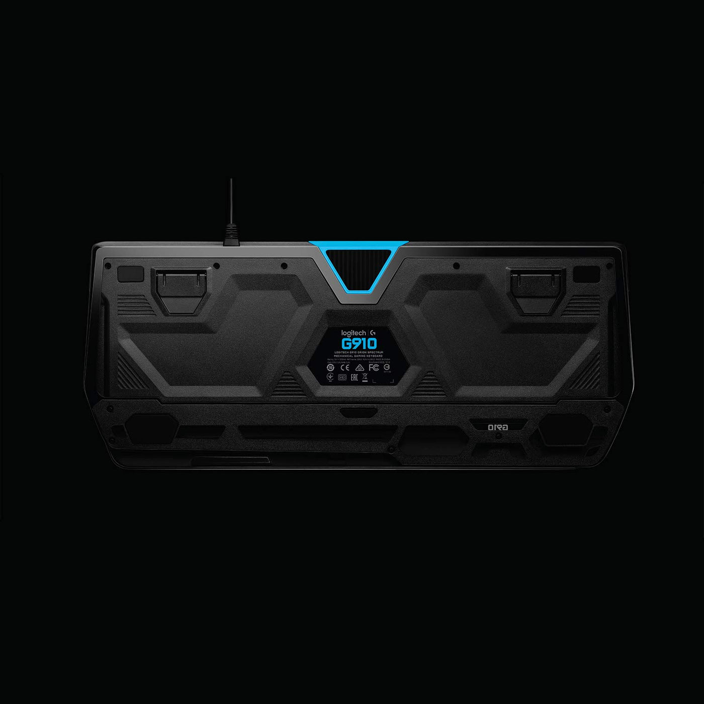 Logitech G910 Orion Spectrum mechanische Gaming-Tastatur, Taktile Romer-G Switches, RGB-Beleuchtung, 9 Programmierbare G-Tasten, Anti-Ghosting, ARX-Zweitbildschirm Feature, Skandinavisches-Layout, Schwarz