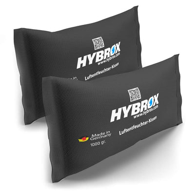 HYBROX Auto Luftentfeuchter Kissen - Wiederverwendbar, Entfeuchter, Autoentfeuchter (SPARSET 2x1000g)