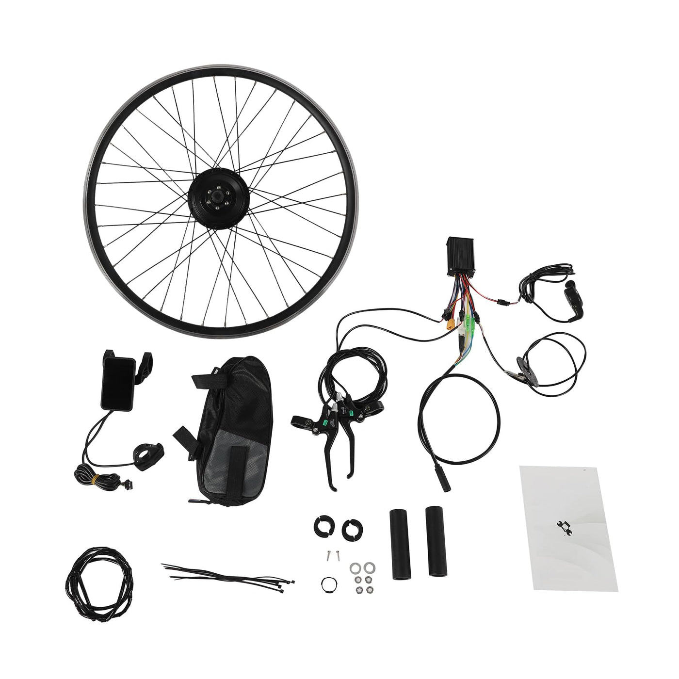 DCSYOG 250W 36V Elektrofahrrad Umbausatz Vorderrad/Hinterrad E-Bike Umbausatz Kit 260RPM Elektrofahrrad Conversion Kit mit 5-Gang Schwungrad & LCD-Anzeige (Hinterrad)
