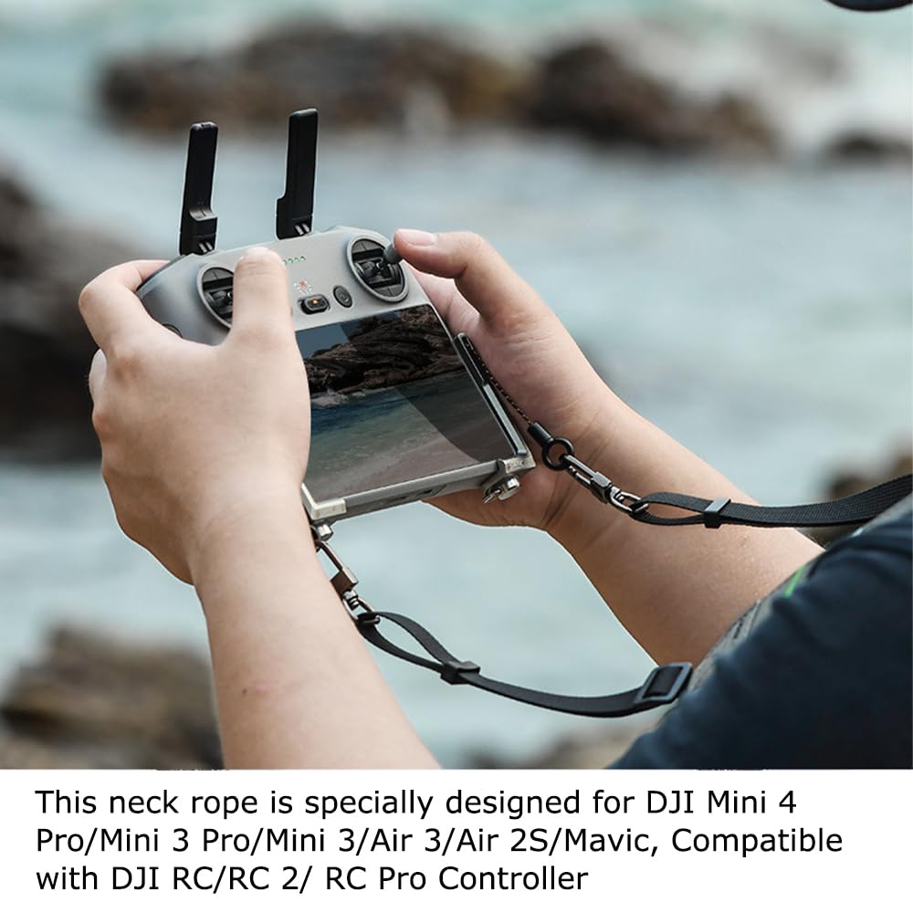 Gurt für DJI RC/RC 2/ RC Pro Controller Umhängeband, Afenau 3 in 1 Drohne Zubehör, Einstellbar Gurt Schlüsselband, Controller Halsband Tragegurt für DJI Mini 4 Pro/Mini 3 Pro/Mavic 3/Air 3/Mini 3