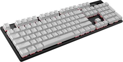 HyperX Pudding Keycaps – Vollständiger Tastensatz – PBT – {Weiß} – English (US) Layout – 104 Key, Hintergrundbeleuchtet, OEM Profil