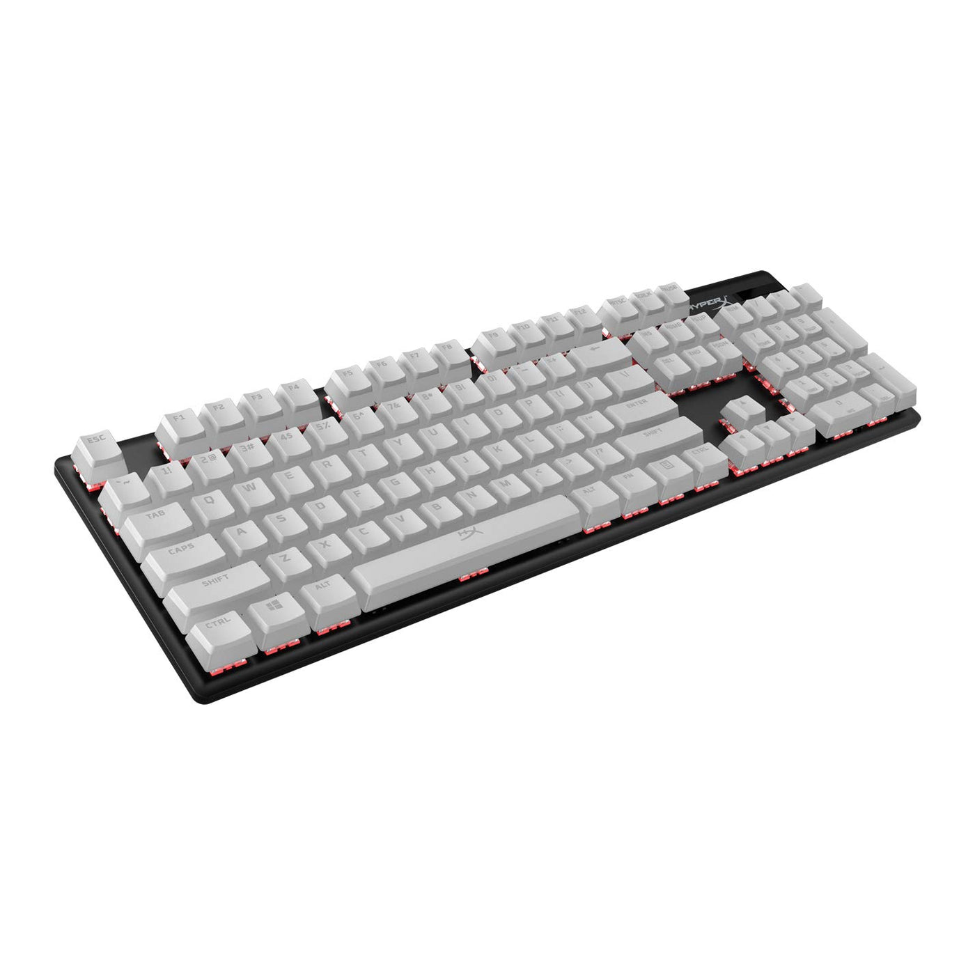 HyperX Pudding Keycaps – Vollständiger Tastensatz – PBT – {Weiß} – English (US) Layout – 104 Key, Hintergrundbeleuchtet, OEM Profil