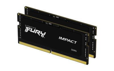 Kingston FURY Impact PnP 32GB (2x16GB) 5600MT/S DDR5 CL40 SODIMM Gaming Speicher für Laptop Kit mit 2 - KF556S40IBK2-32