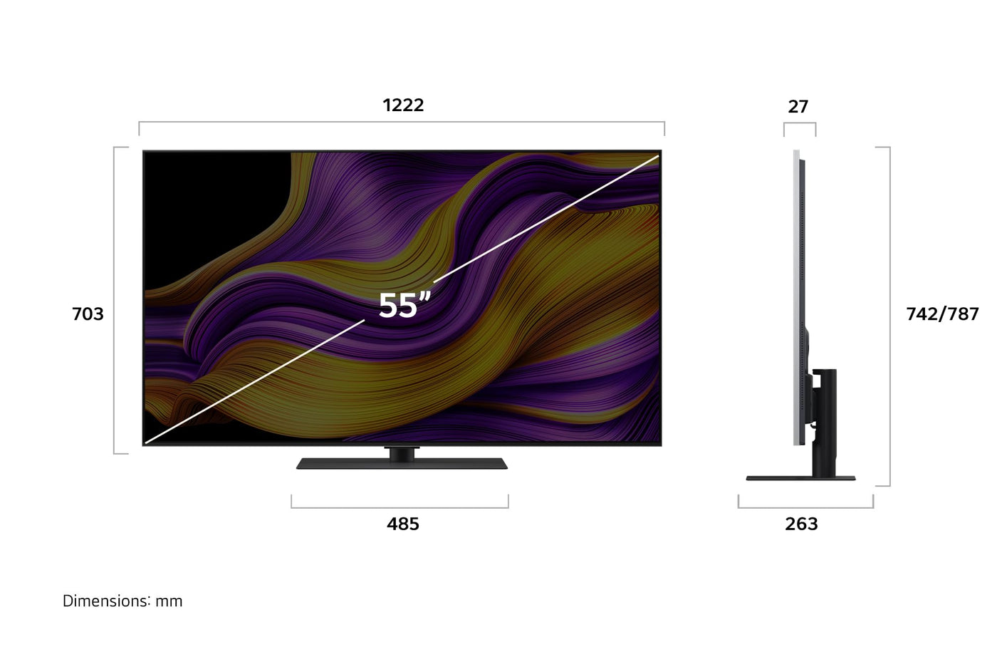 LG OLED55G59LS TV 55 Zoll (139 cm) 4K OLED evo AI TV (α11 Gen2 4K AI Prozessor, webOS 25, 120Hz (VRR bis zu 165Hz)) [Modelljahr 2025]
