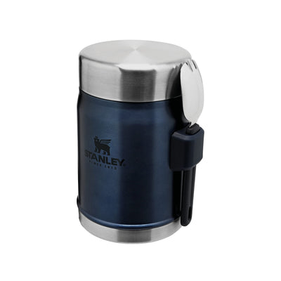 Stanley Classic Legendary Thermobehälter für Essen mit Göffel 400 ml - Hält 7 Stunden Heiß oder Kalt - Edelstahl Warmhaltebehälter Essen - BPA-Frei - Spülmaschinenfest - Nightfall