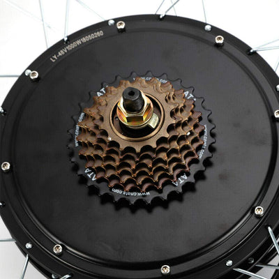 Frederimo E-Bike Umbausatz mit LCD Display, 28 Zoll Elektro-Fahrrad E-Bike Conversion Kit 48V 1000W Motor Elektrofahrrad Umbausatz für Hinterrad