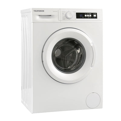 Telefunken W-01-52-W Waschmaschine (5 kg / 1000 U/Min) mit Mengenautomatik und Überlaufschutz / 15 Programme/Startzeitvorwahl/weiß
