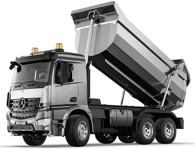 s-idee® E590-003 Mercedes Arocs Rc Dump Truck Metall Kipper 1:20 LKW 10 Kanal Kipplader Double E CADA E-590
