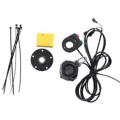 DSYOGX E Bike Vorderrad Umbausatz 350W 36V Elektrofahrräder Nabenmotor Elektrofahrrad Umrüstsatz Motor mit LCD Display für Fahrräder mit 20-Zoll-Reifen