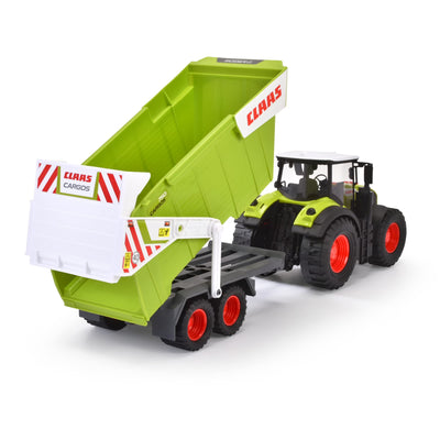 Dickie Toys - CLAAS Traktor mit Anhänger (64 cm) - großer Spielzeug-Trecker mit Freilauf-Mechanik für Kinder ab 3 Jahren, Bauernhof-Fahrzeug mit Licht & Sound und vielen Funktionen, 203739004ONL